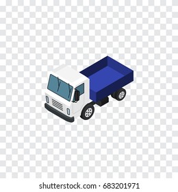 Isolated Truck Isometric. Lorry  Vector Element Can Be Used For Truck, Lorry, Transport Design Concept.