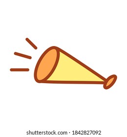 Isolated trumpet icon. Nativity icon - Vector illustration