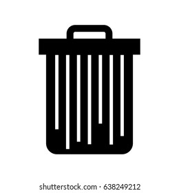 isolated trush can