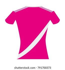 Isolated t-shirt icon on a white background, vector illustration
