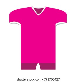 Isolated t-shirt icon on a white background, vector illustration