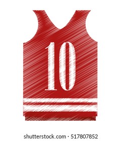 Isolated tshirt of sport design