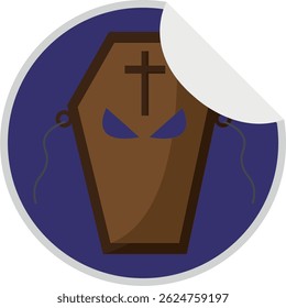 Isolated tumb icon halloween logo cartoon illustration