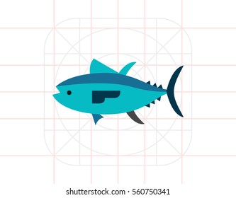 Isolated Tuna Icon