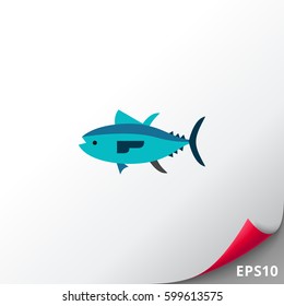Isolated Tuna Icon