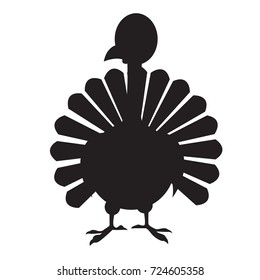 Isolated turkey icon on a white background, Vector illustration