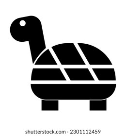 Isolated turtle icon. Editable color. EPS vector file