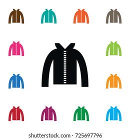Isolated Turtleneck Icon. Hoodie Vector Element Can Be Used For Turtleneck, Jacket, Hoodie Design Concept.