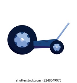 Icono de vehículo de dos ruedas aislado Vector de diseño plano