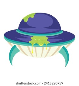 Isolated ufo spaceship icon Vector illustration