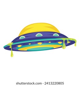Isolated ufo spaceship icon Vector illustration