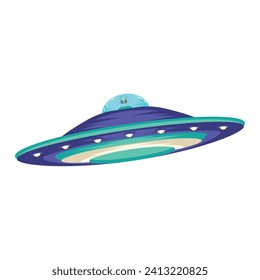 Isolated ufo spaceship icon Vector illustration