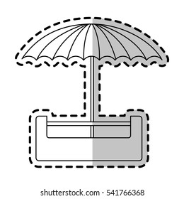 Isolated umbrella design