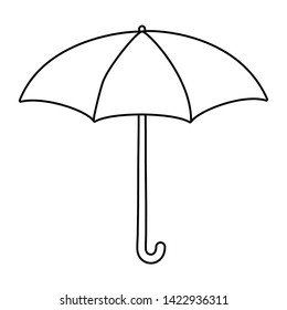 Isolated umbrella design vector