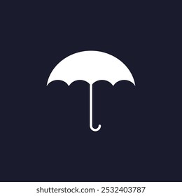 Isolated umbrella icon, simple vector icon