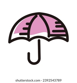 Isolated umbrella sketch icon Vector illustration