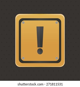 Isolated under construction icon on a black background. Vector illustration