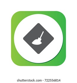 Isolated Under Construction Icon Symbol On Clean Background. Vector In Developing Element In Trendy Style.