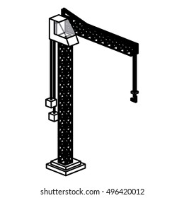 Isolated under construction machinary design