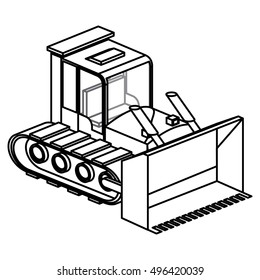 Isolated under construction machinary design
