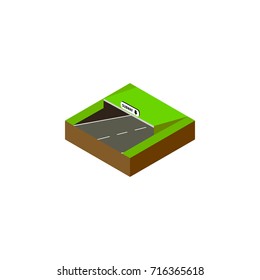 Isolated Underground Isometric. Subway Vector Element Can Be Used For Subway, Underground, Road Design Concept.