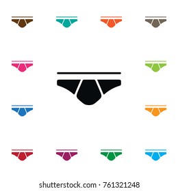 Isolated Underpants Icon. Underwear Vector Element Can Be Used For Underwear, Underpants, Clothes Design Concept.