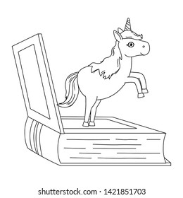 Isolated unicorn cartoon design vector illustration