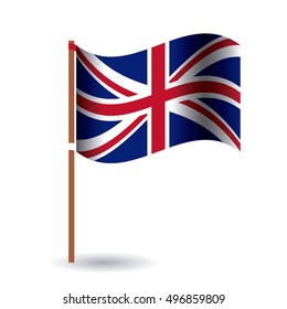 Isolated united kingdom flag design