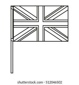 Isolated united kingdom flag design
