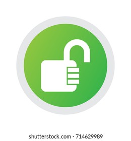 Isolated Unlock Icon Symbol On Clean Background. Vector Open Element In Trendy Style.