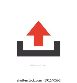 Isolated upload icon on a white background