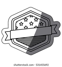 Isolated Usa flag inside frame design