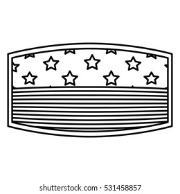 Isolated Usa flag inside frame design