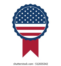 Isolated usa seal stamp design