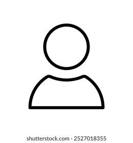 Isolated user avatar sign on transparent background