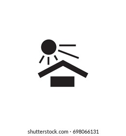 Isolated Uv Protect Icon Symbol On Clean Background. Vector Sunshine Element In Trendy Style.