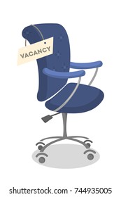 Isolated vacant chair for new fresh candidate.
