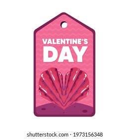 Isolated Valentines day ticket letter love poster icon- Vector