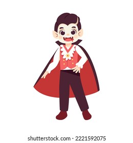 Ilustración de vectores de vestuario de vampiros aislados