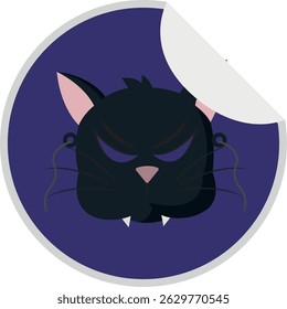 Isolated vampire icon halloween logo cartoon illustration