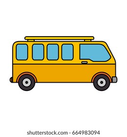 isolated van car