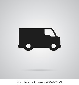 Isolated Van Icon Symbol On Clean Background. Vector Caravan Element In Trendy Style.