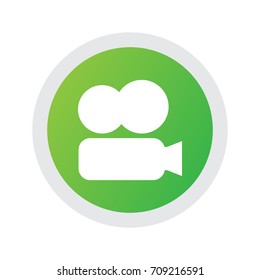 Isolated Vcr Camera Icon Symbol On Clean Background. Vector Recording Element In Trendy Style.