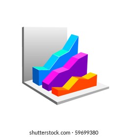 Isolated Vector 3D Diagram