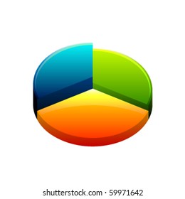 Isolated Vector 3D Diagram