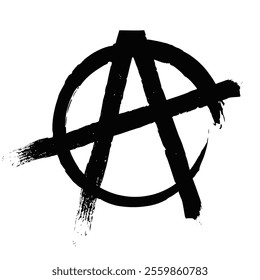 Isolated Vector Anarchy Symbol Illustration