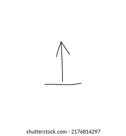 Isolated vector arrows drawn by hand on a white background,vector