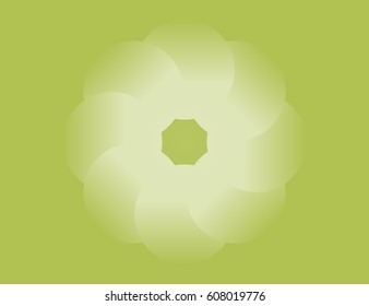 Isolated vector background that consists of gradient circles, forming the pattern. Abstract illustration is well suited for the screen (web, mobile app, video, etc.)