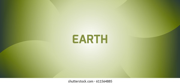 Isolated vector background that symbolizes earth and consists of gradient circles, forming the pattern. Abstract illustration is well suited for the screen (web, mobile app, video, etc.)