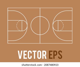 The isolated vector blank basketball court planning board for team coach